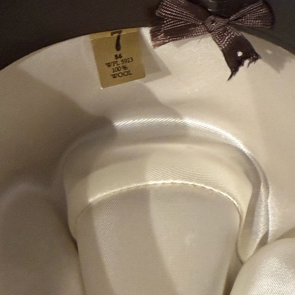 Levi Strauss & Co. Women's Wool Cowboy Hat  With Leather Band Size 7 - Picture 7 of 8